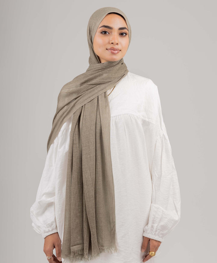 Cozy Marble Linen Scarf