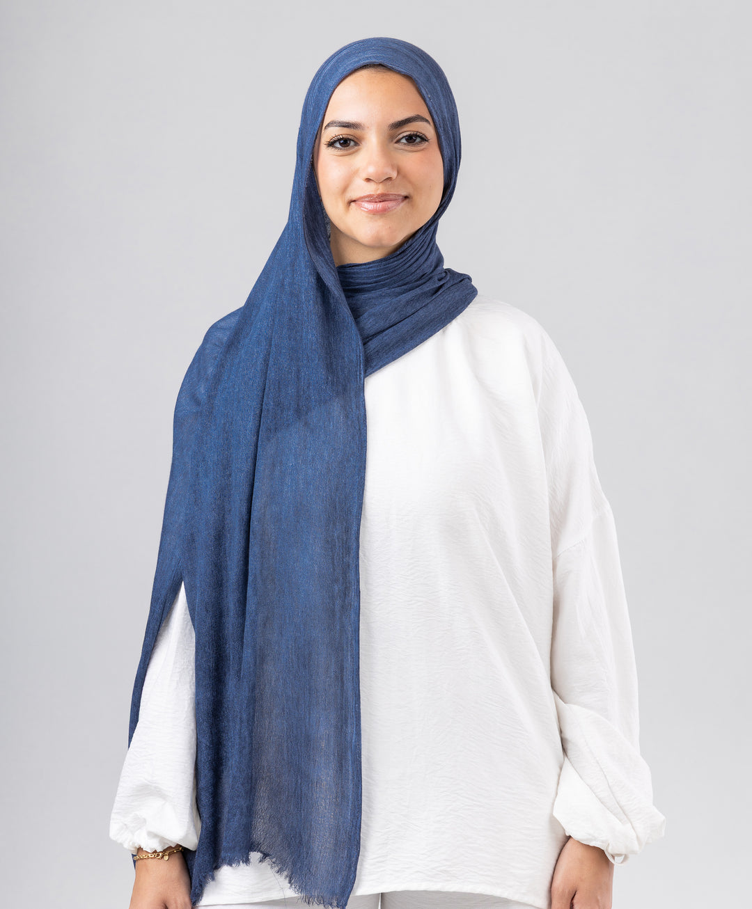 Elegance Crinkled Cotton Scarf
