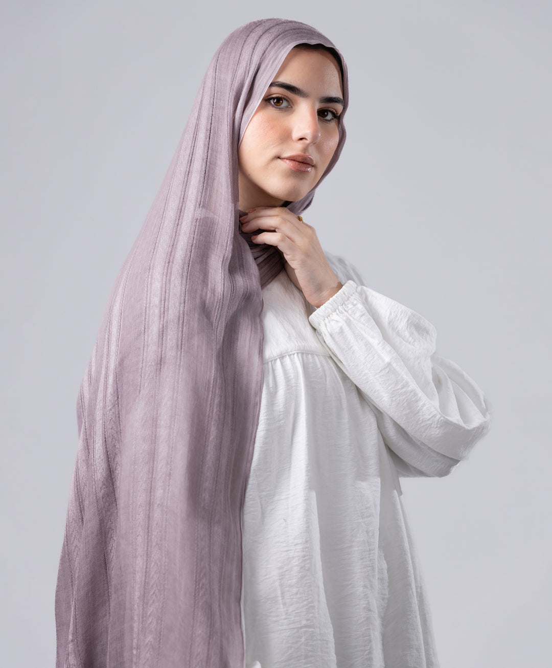 Striped Marble Linen Scarf