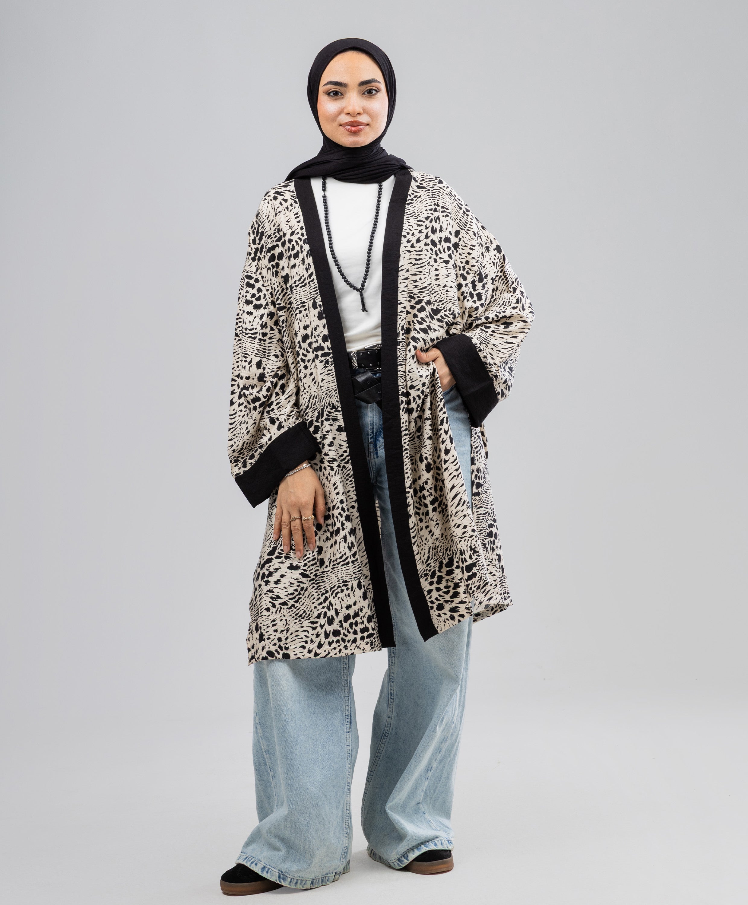 エルンスト【Le Kimono】 Leopard Linen Kimono – Le Voile