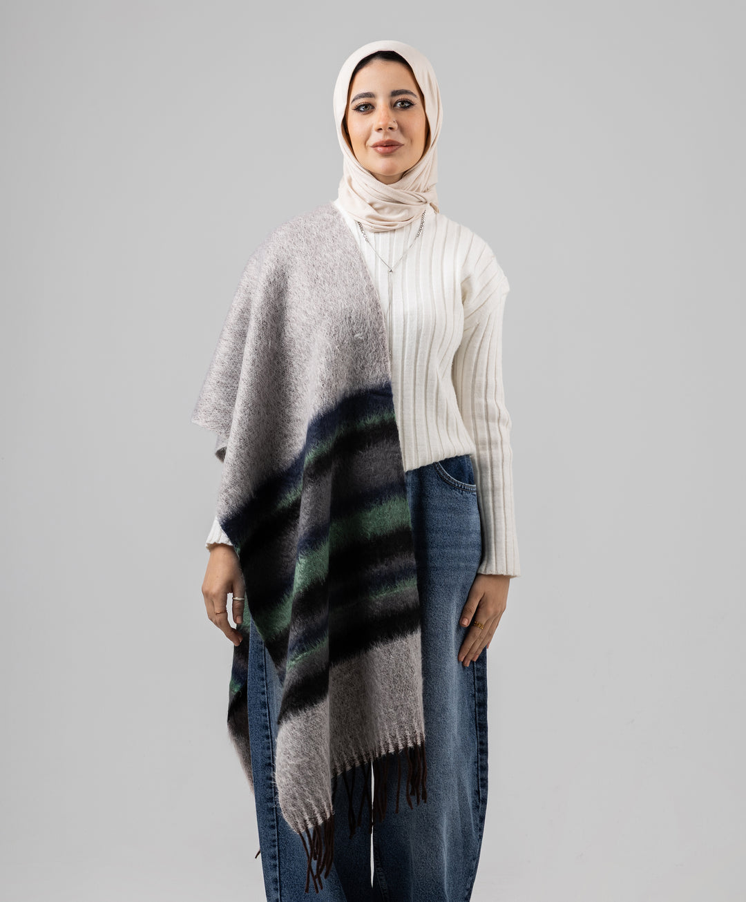 Layered Winter Shawl