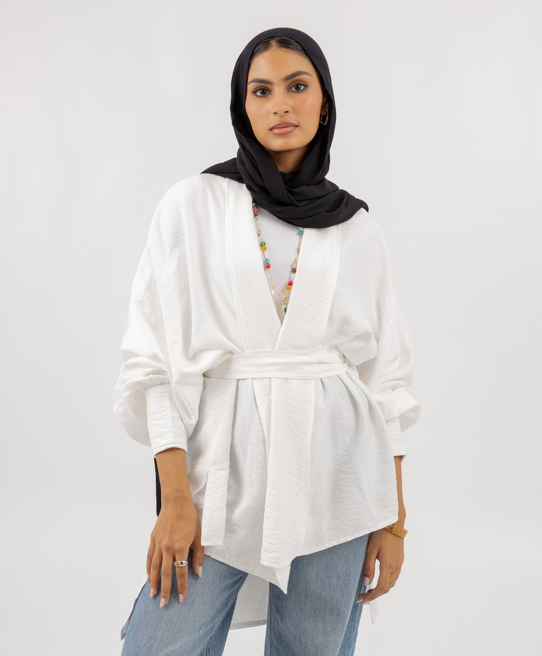 Linen Wrap Kimono