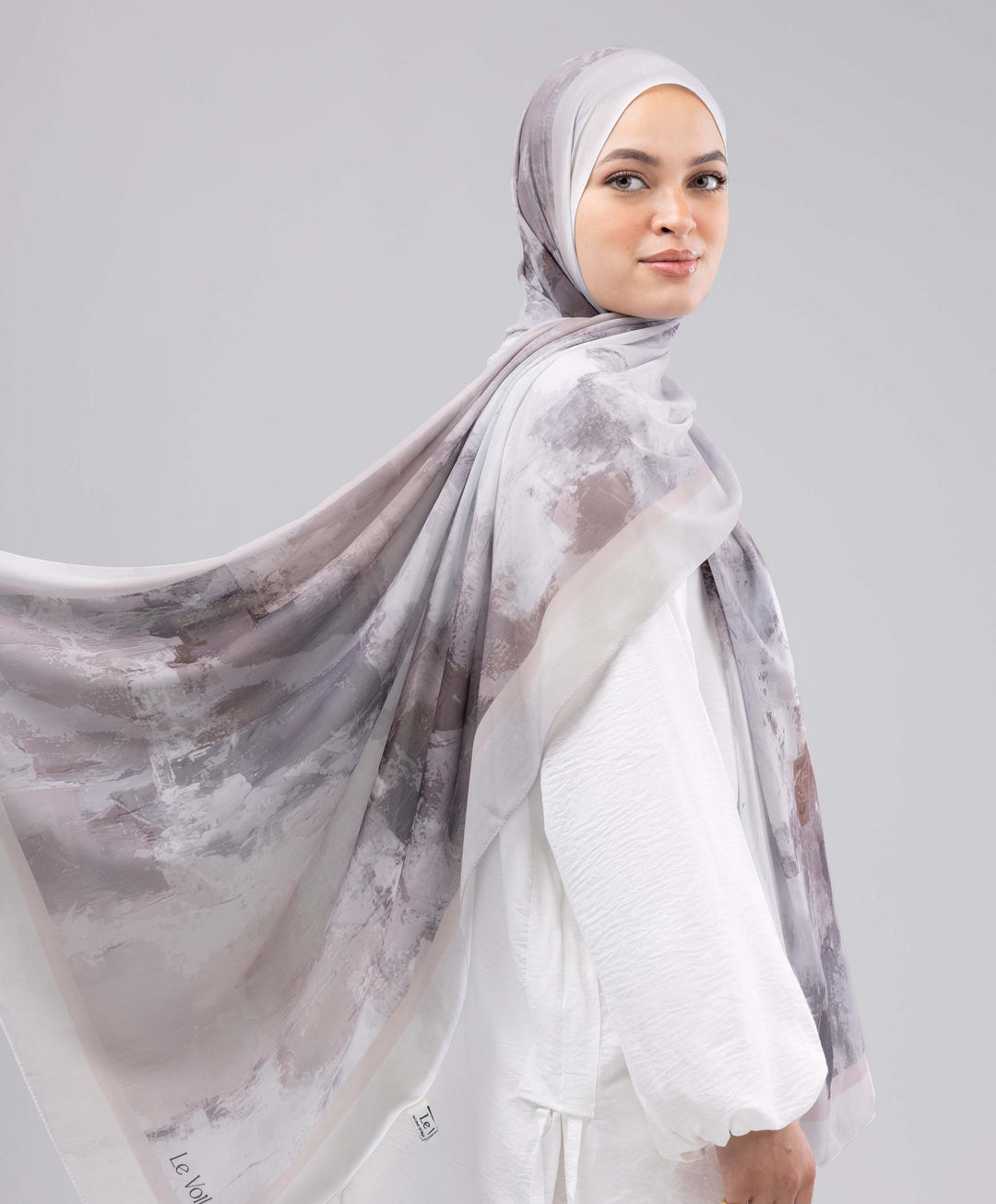 Quiet Mauve Chiffon Scarf
