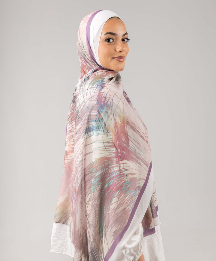 Brushstroke Chiffon Scarf