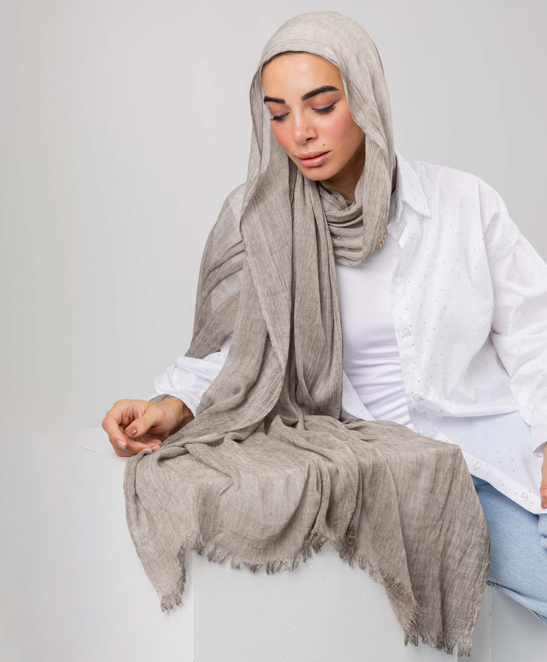 Marble Linen Scarf