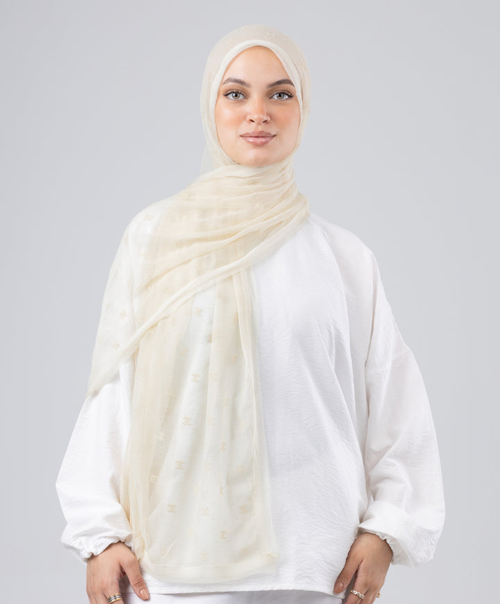 Lace Luxury Crinkle Scarf