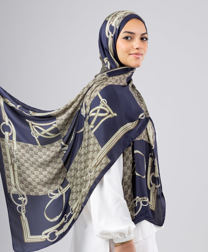 Saddle Luxury Silk Scarf