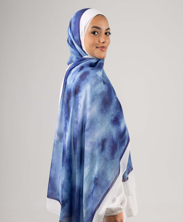 Tie Dye Chiffon Scarf
