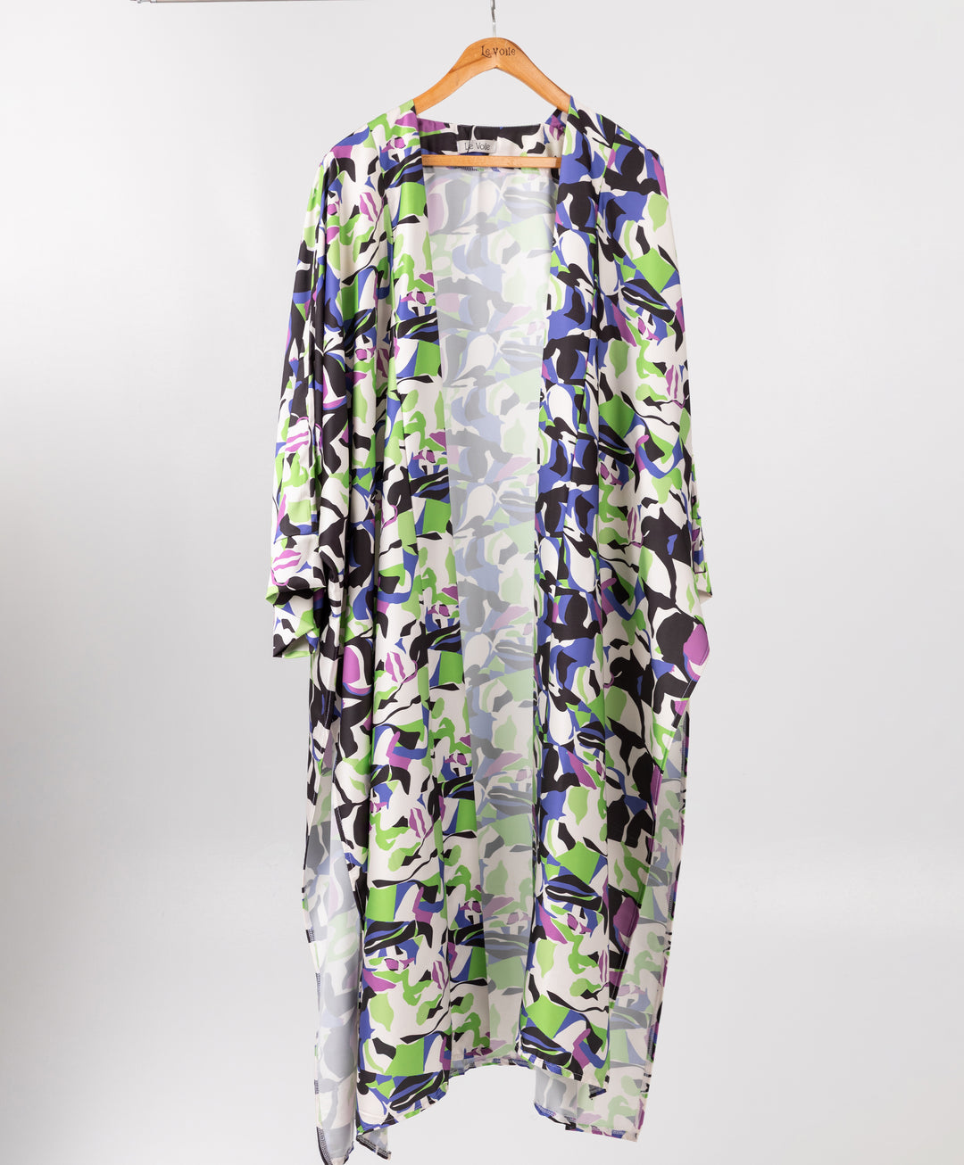 Printed Satin Kimono