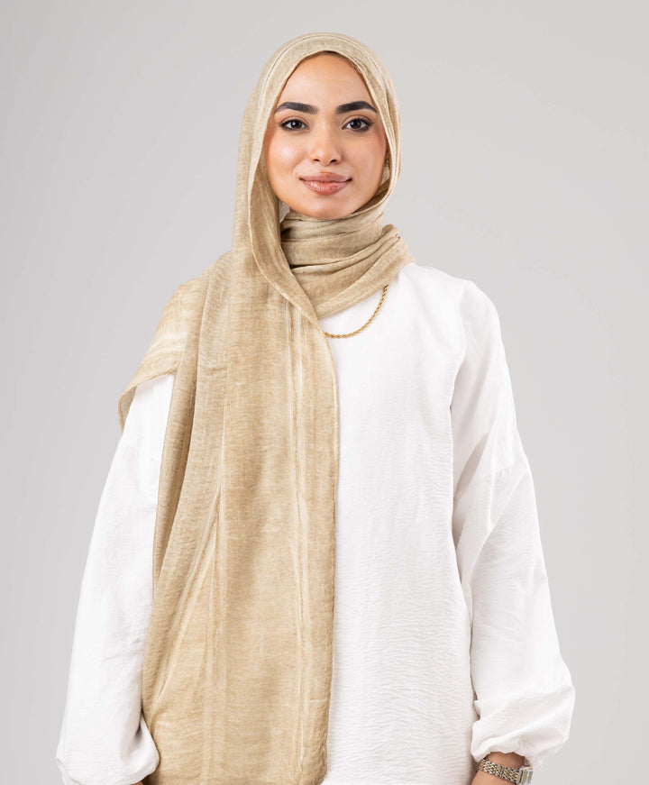 Hazy Linen Marble Scarf
