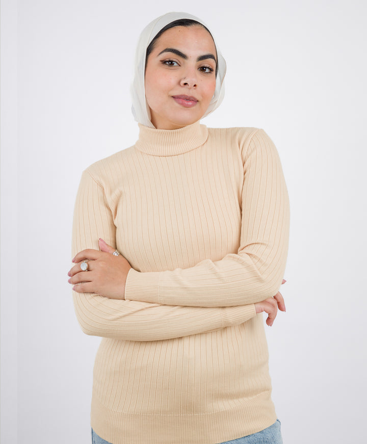 Wide Short Ribbed Pullover