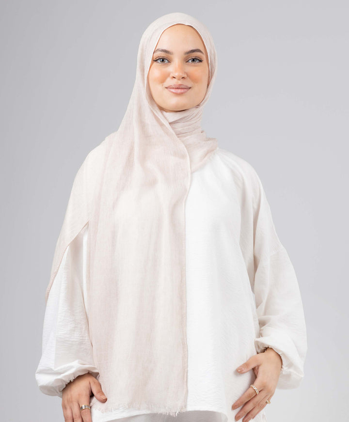 Bamboo Cotton Crushed Scarf