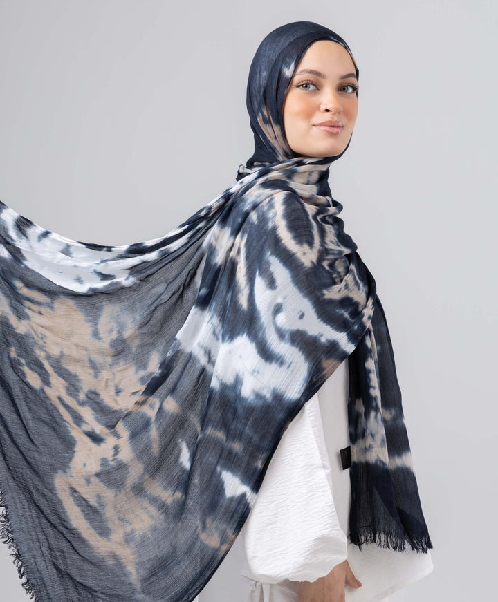 Watercolor Linen Scarf