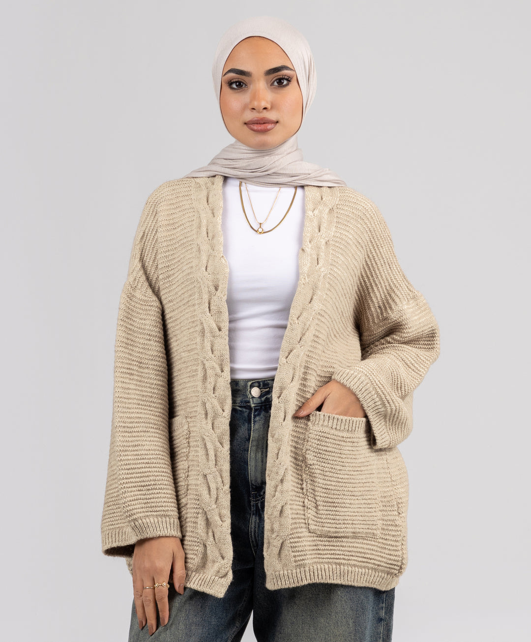 Braided Cardigan