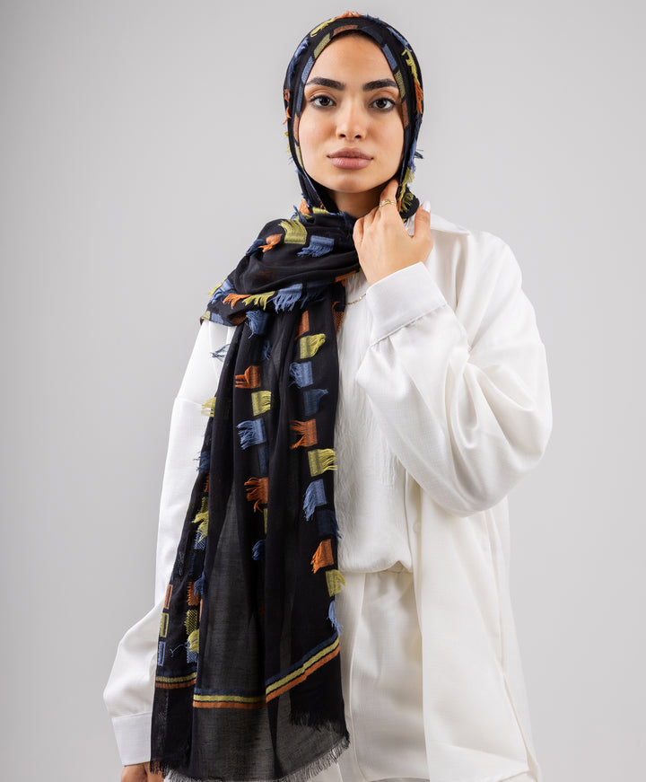 Patchwork Cotton Scarf