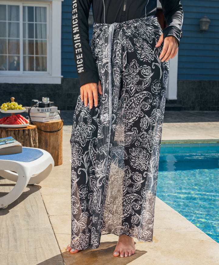 Printed Tulle Cover Up
