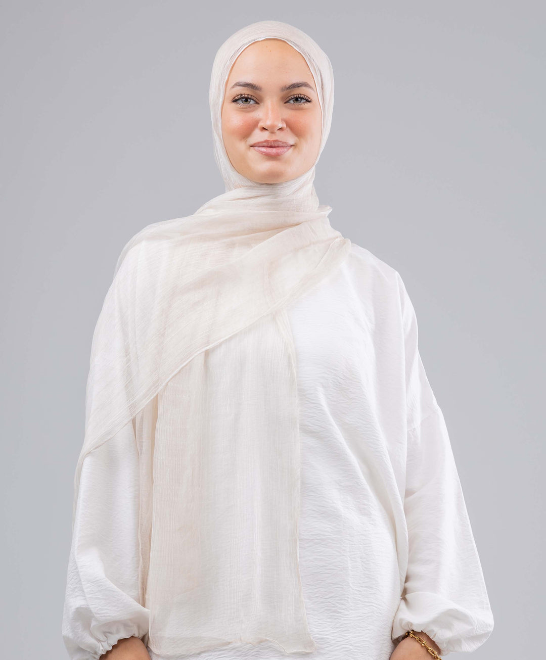 Lined Marble Chiffon Scarf