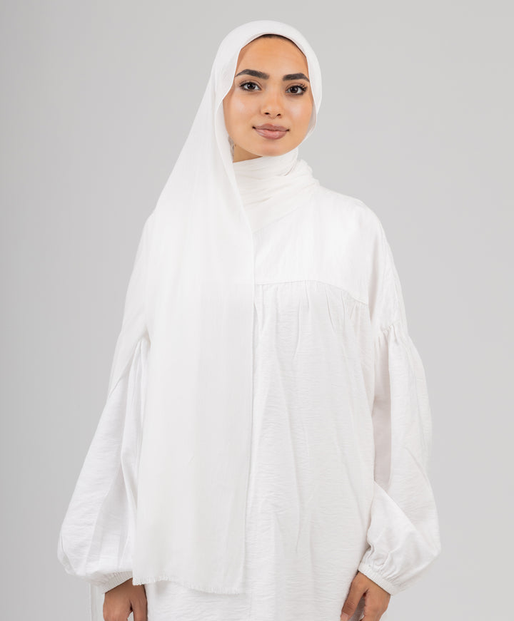 Elegant Cotton Crinkle Scarf