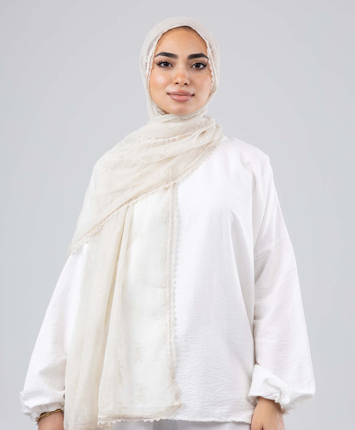 Lace Luxe Crinkle Scarf