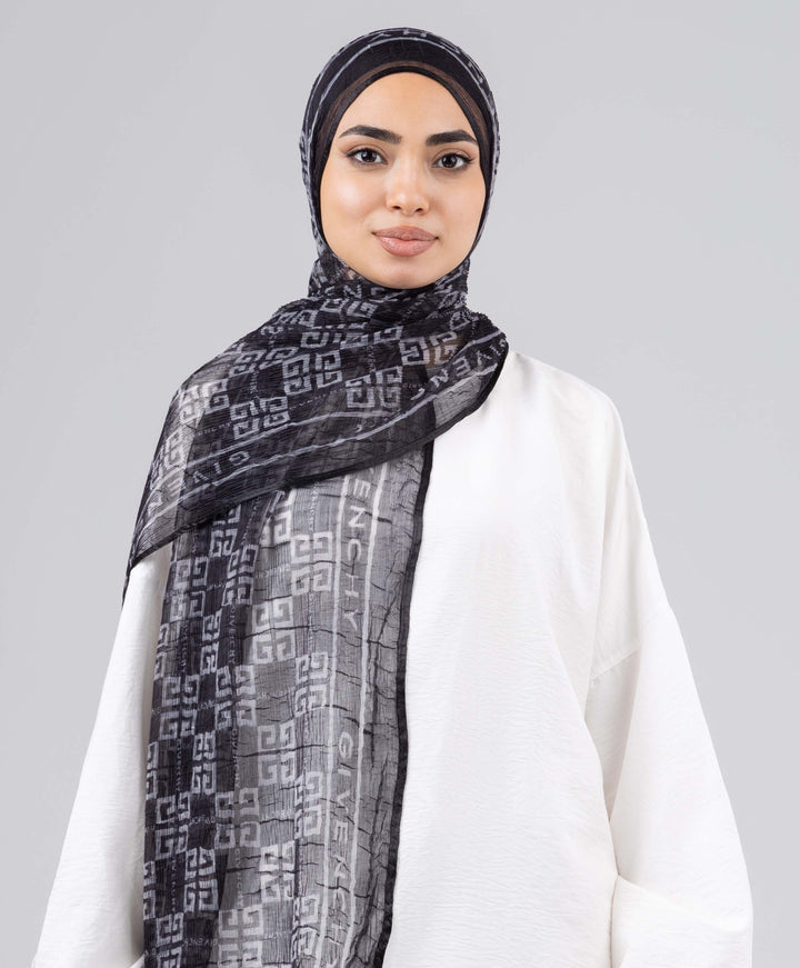 Luxury Satin Round Crushed Scarf