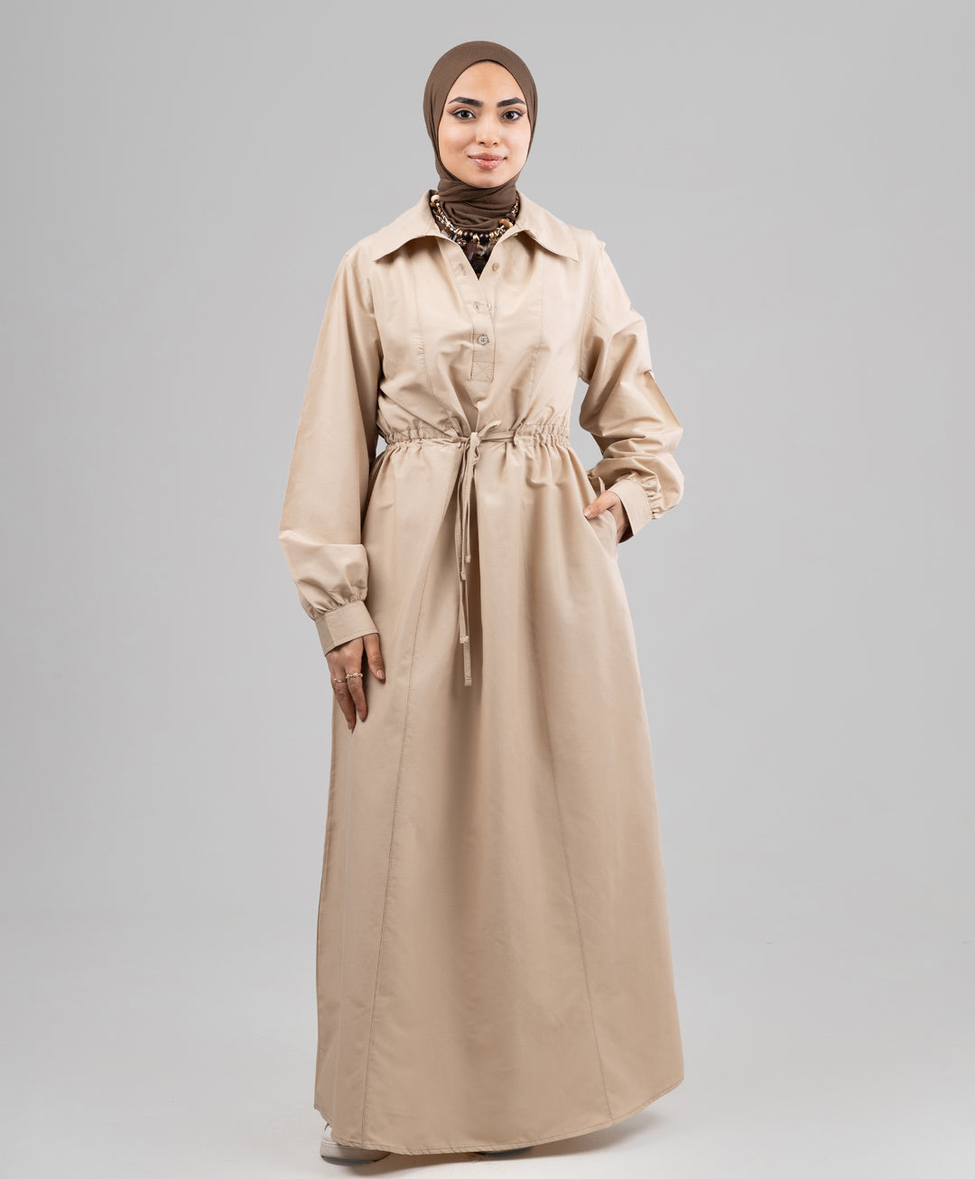 Corded Poplin Dress