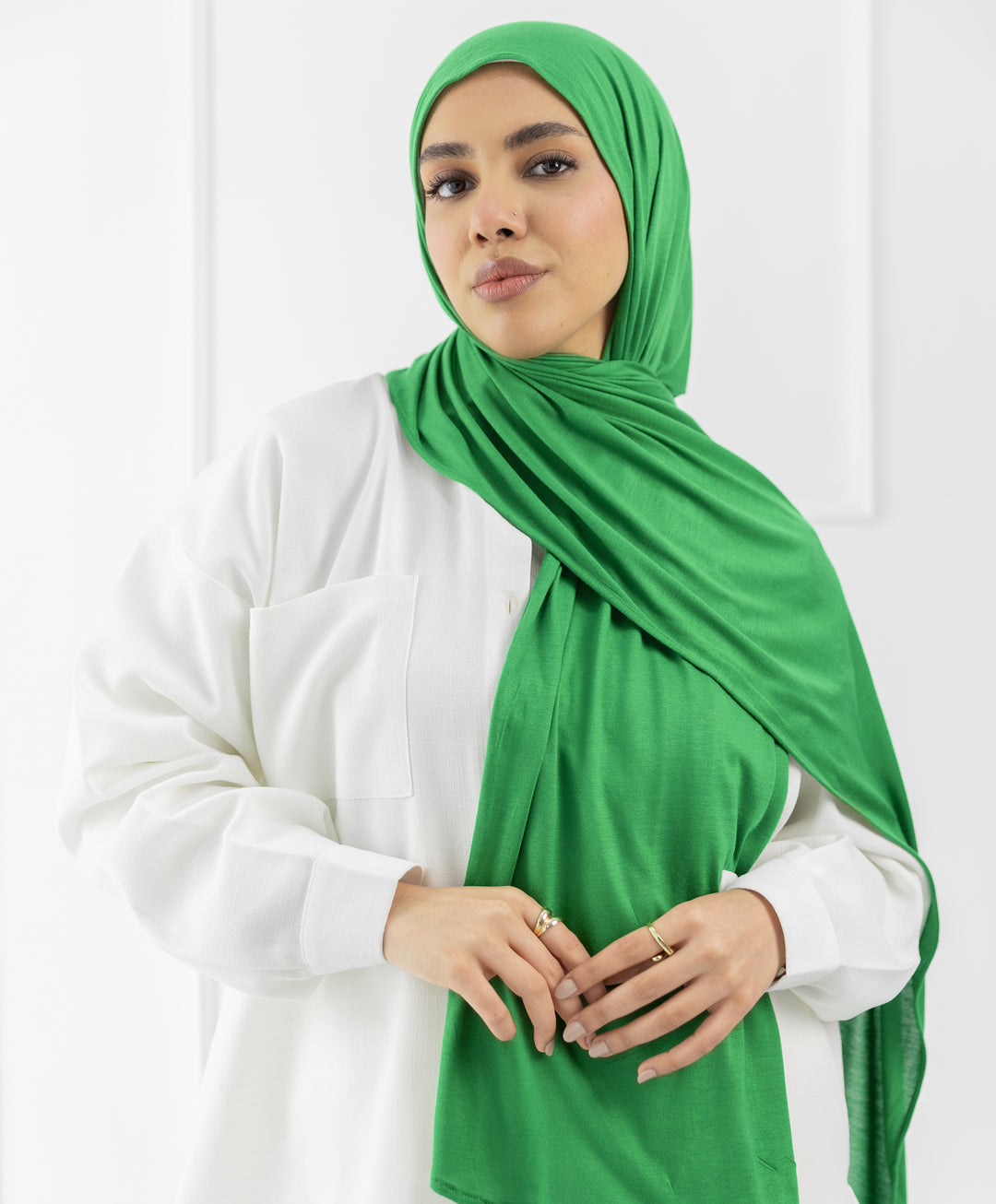 Plain Cotton Lycra Scarf