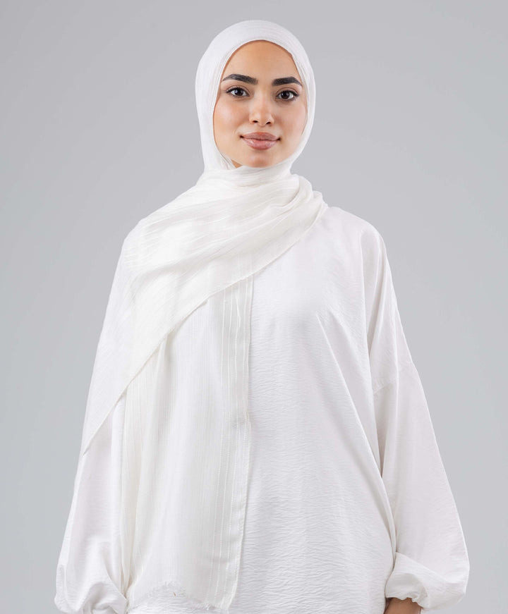 Linear Linen Scarf