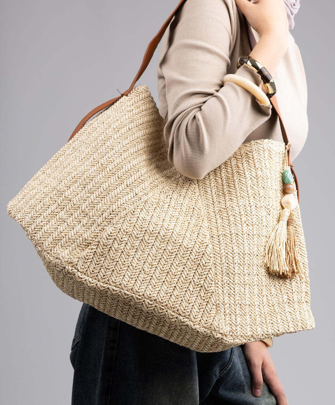 Raffia Beach Bag