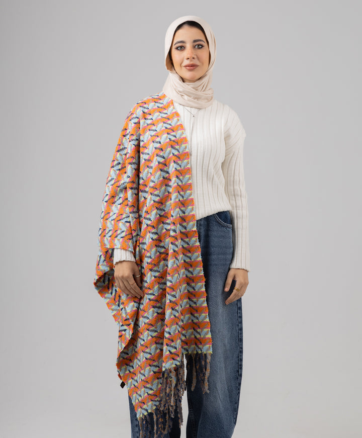 Vibrant Winter Shawl