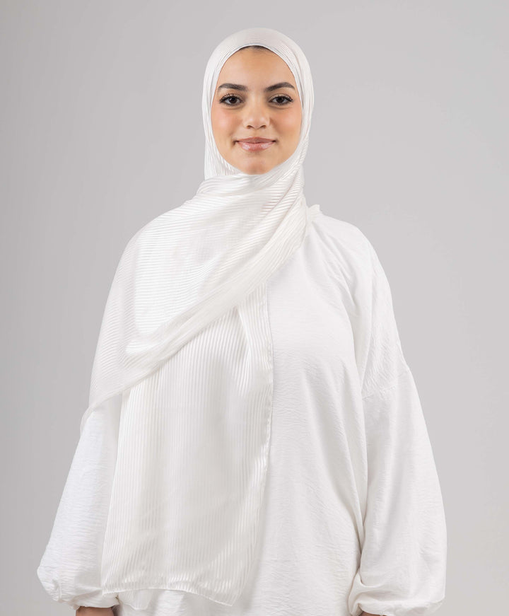 Lined Satin Chiffon Scarf