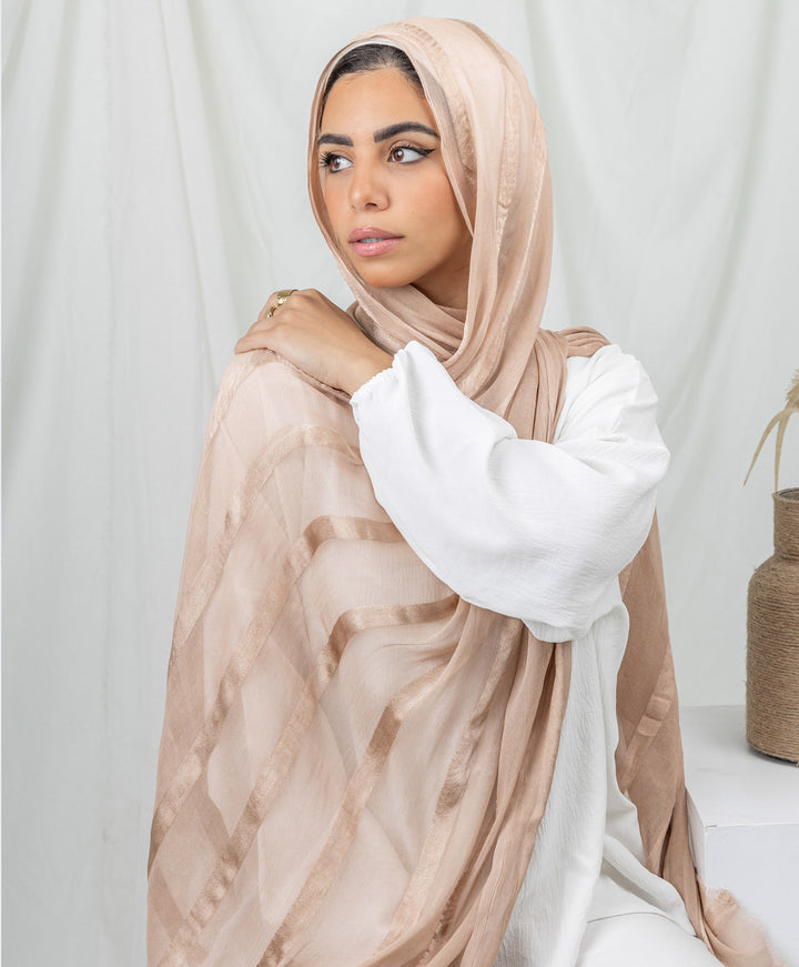 Lustrous Linen Scarf