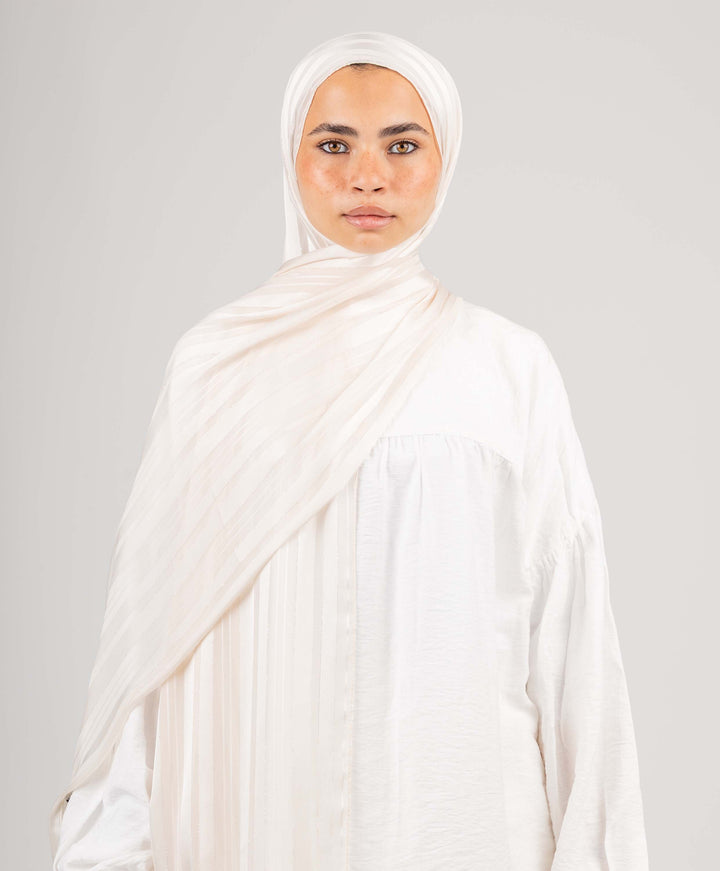 Mini Lines Glittery Satin Chiffon