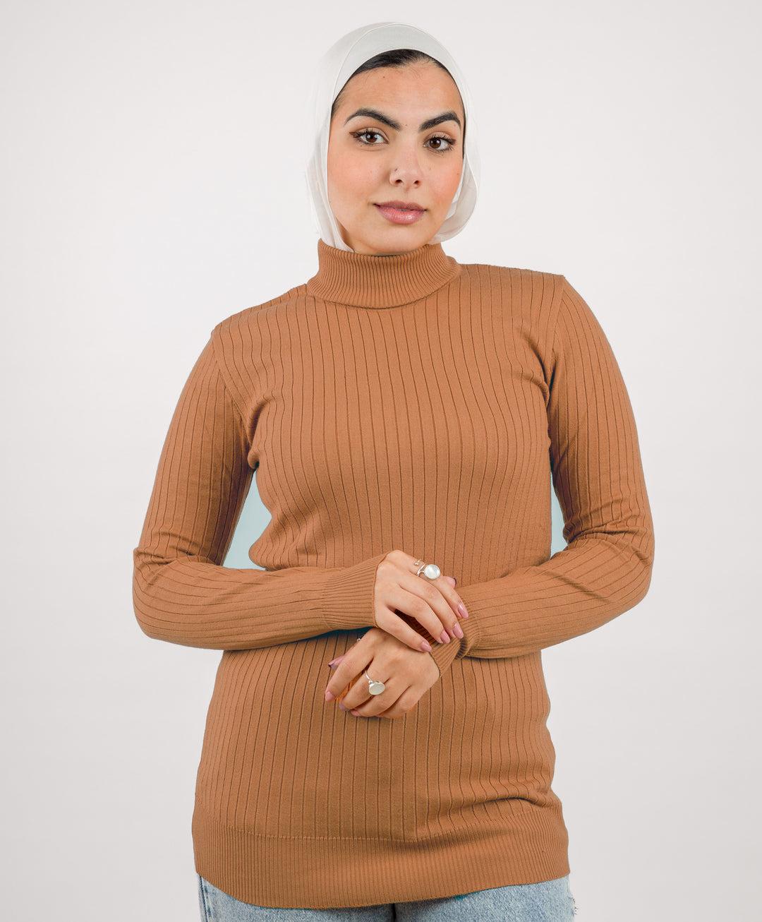 Wide Short Ribbed Pullover