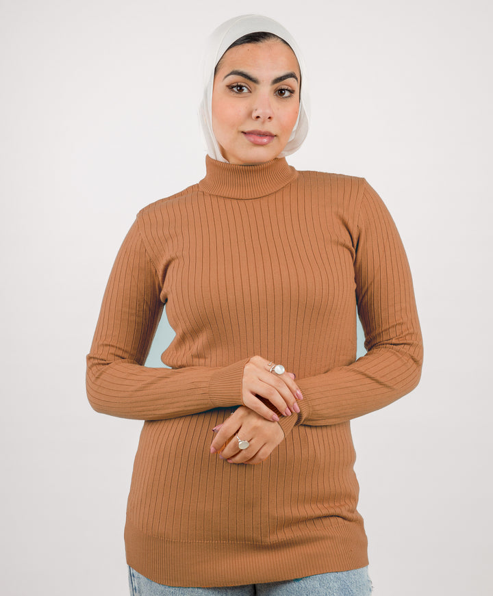 Wide Short Ribbed Pullover