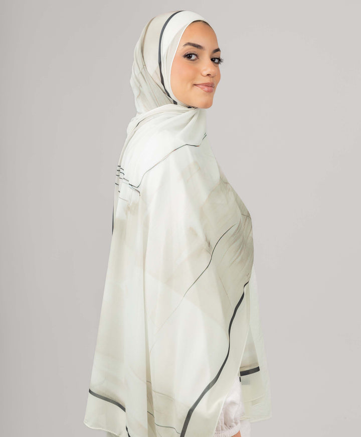 Strokes Chiffon Scarf