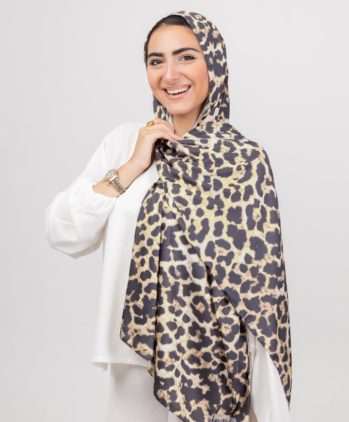 Leopard Silk Scarf