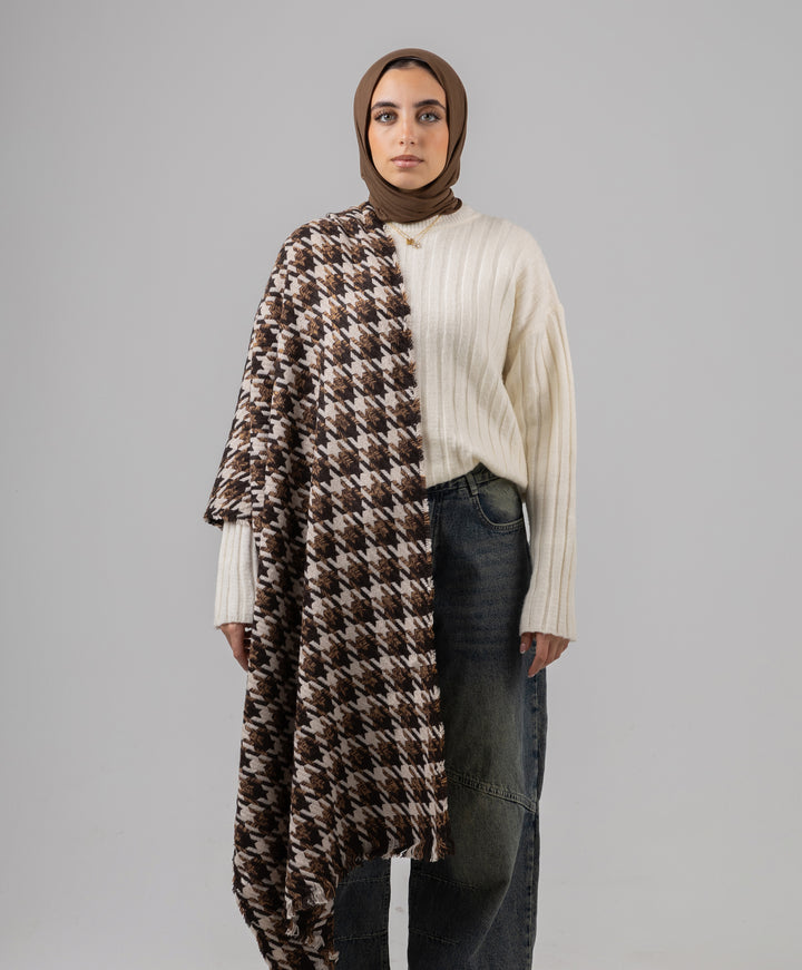 Classic Houndstooth Shawl