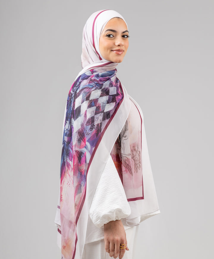 Diamond Chiffon Scarf