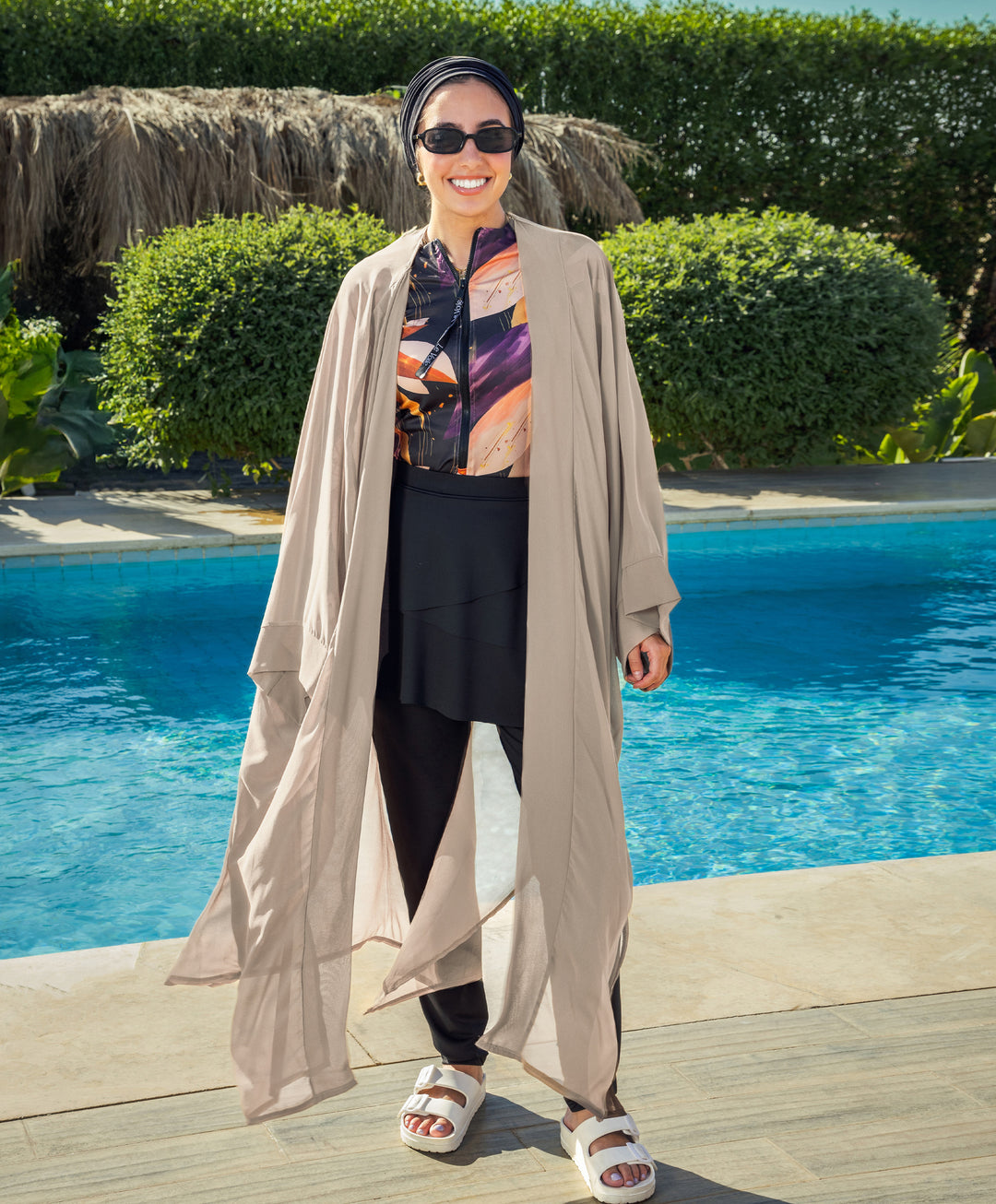 Plain Chiffon Kimono