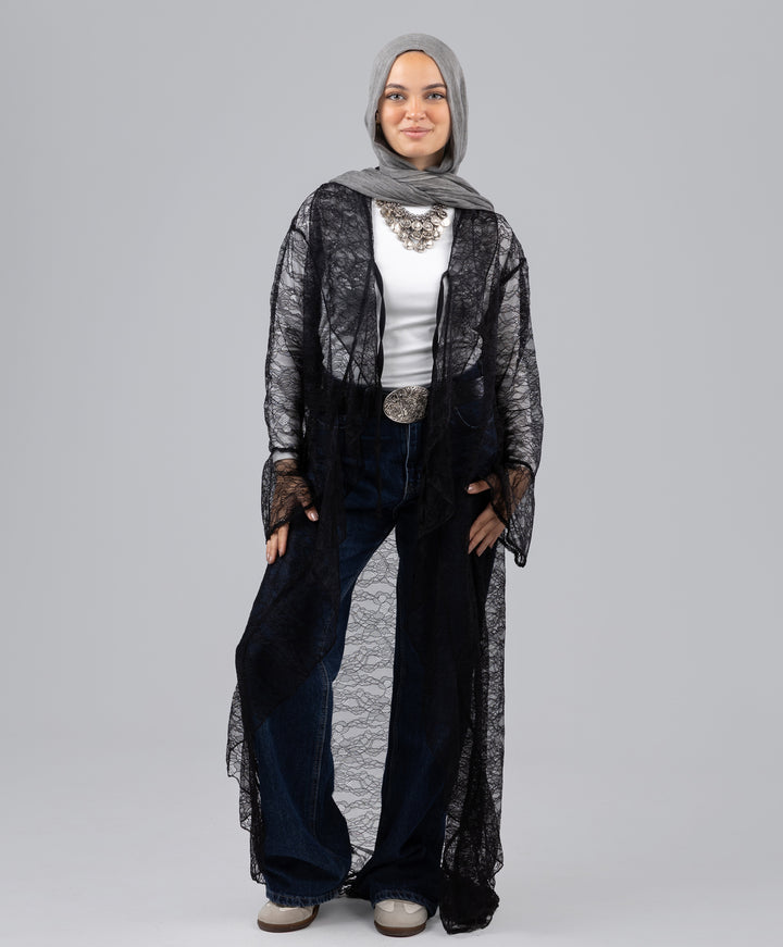 Ruffle Lace Kimono
