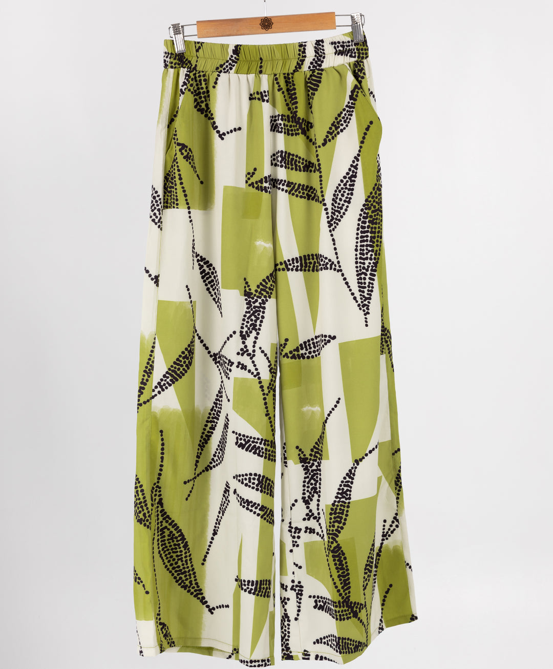 Printed Satin Pants