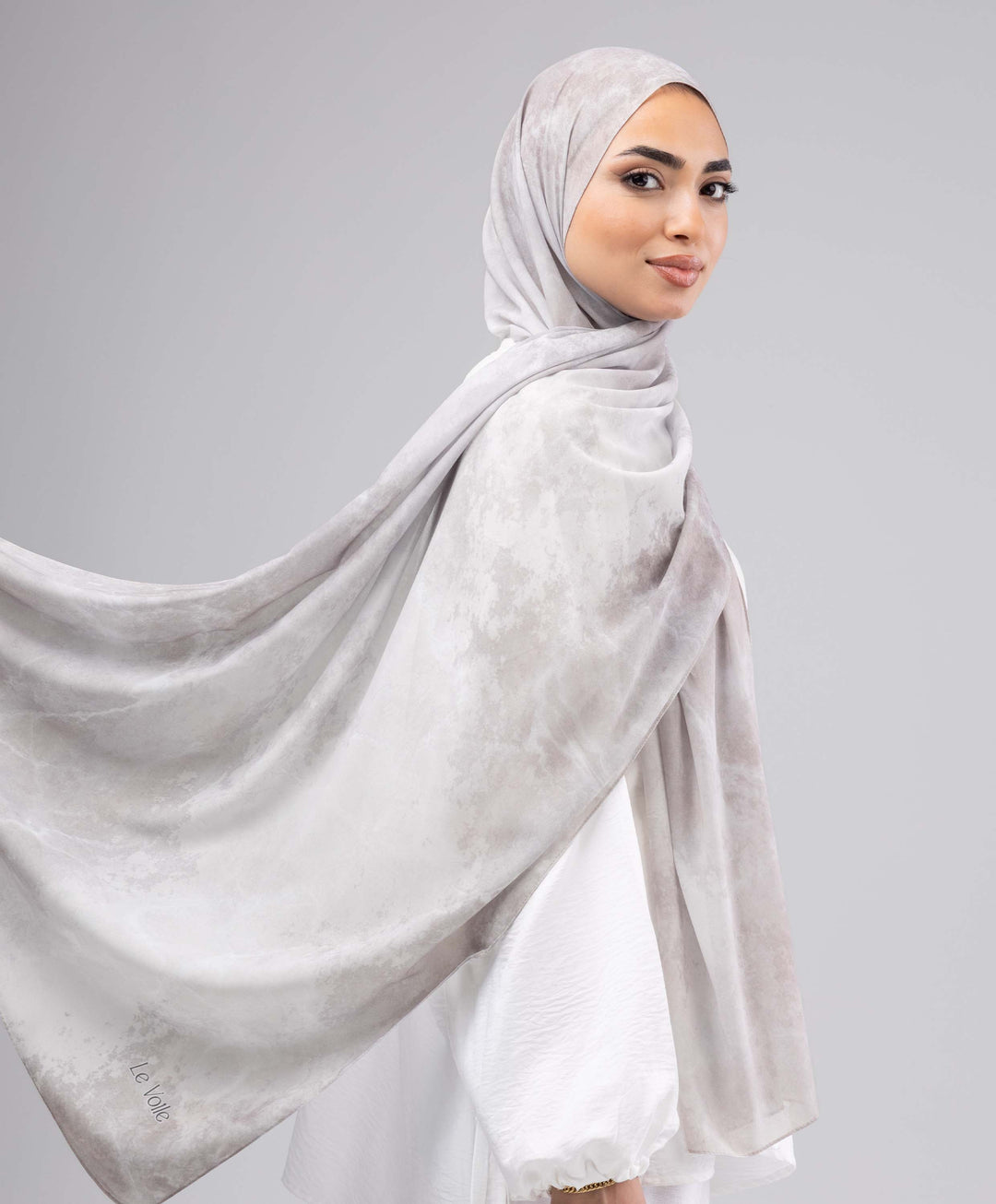 Greige Cool Chiffon Scarf