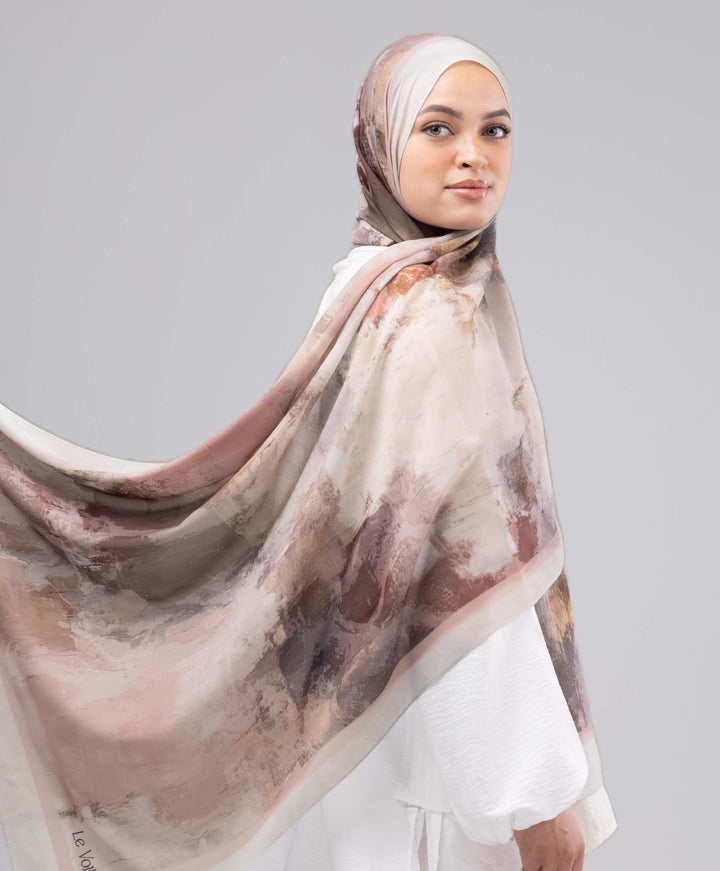 Berry Blush Chiffon Scarf