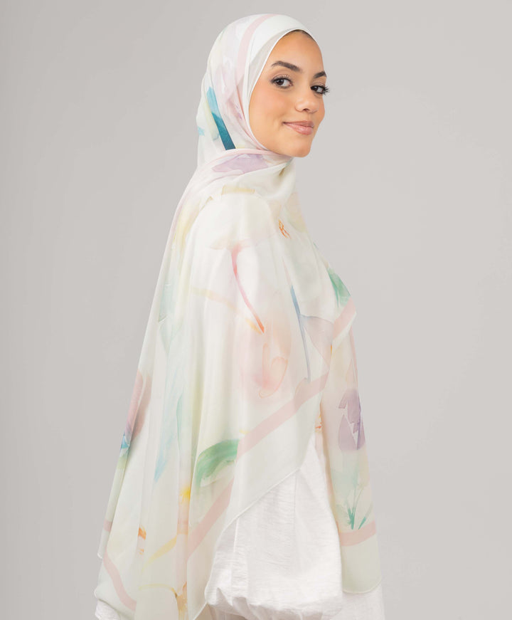 Pastel Chiffon Scarf