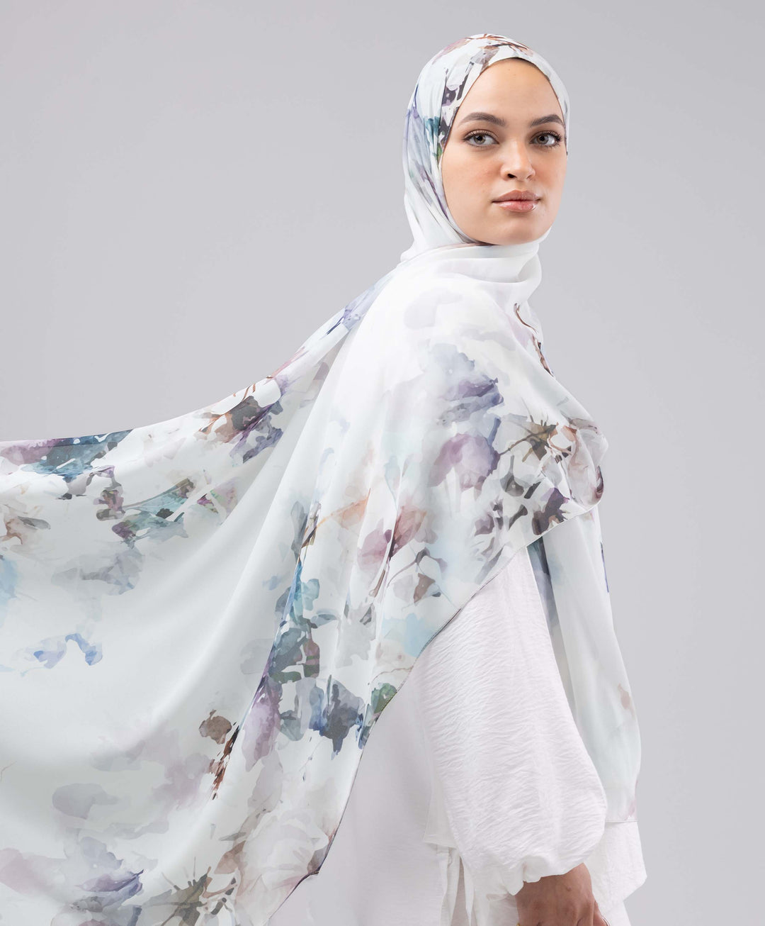 Garden Whisper Chiffon Scarf