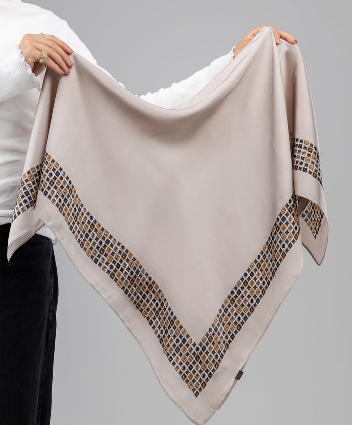 Printed Silk Square Scarf