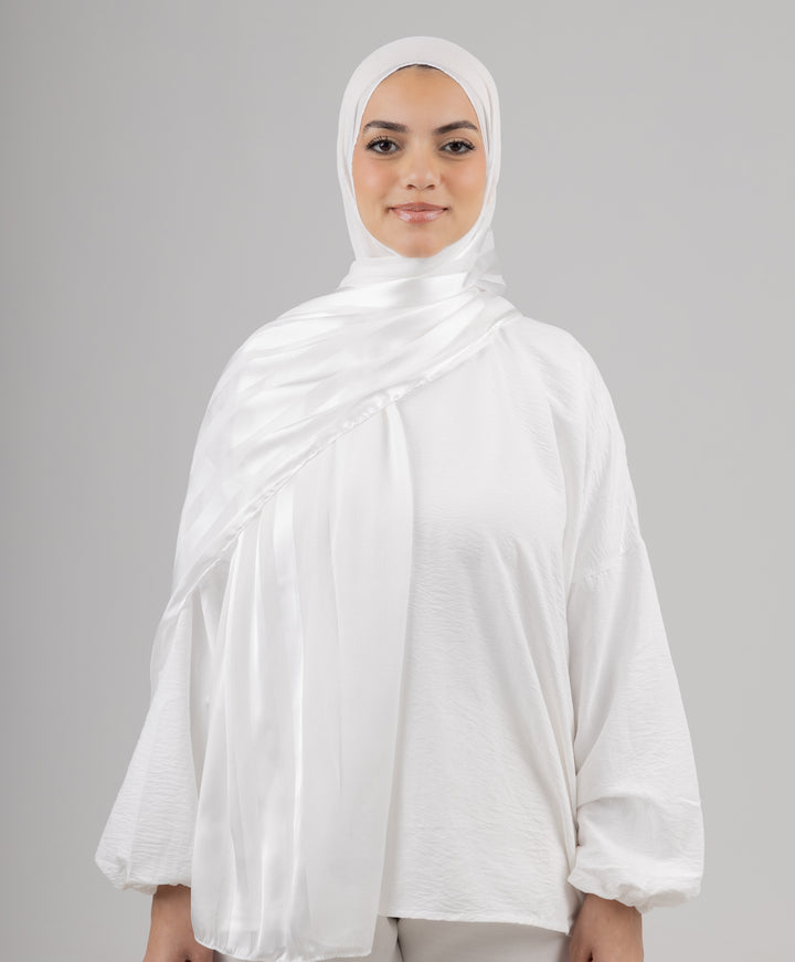 Splendor Satin Chiffon Scarf