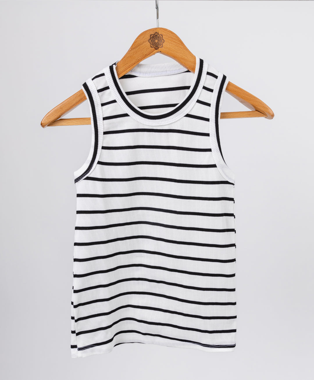 Stripped Sleeveless Shirt