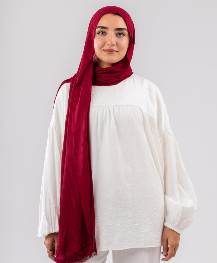 Stripy Linen Scarf
