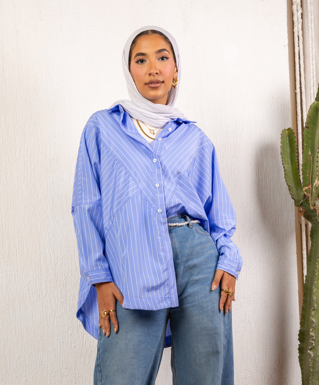 Striped Poplin Shirt